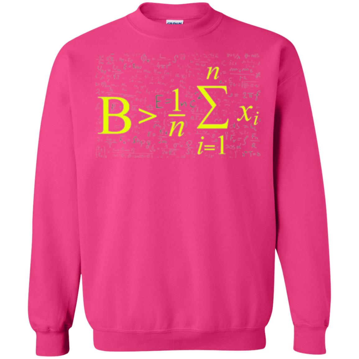 Be Greater Than Average Funny Math Lovers T-shirt Heliconia