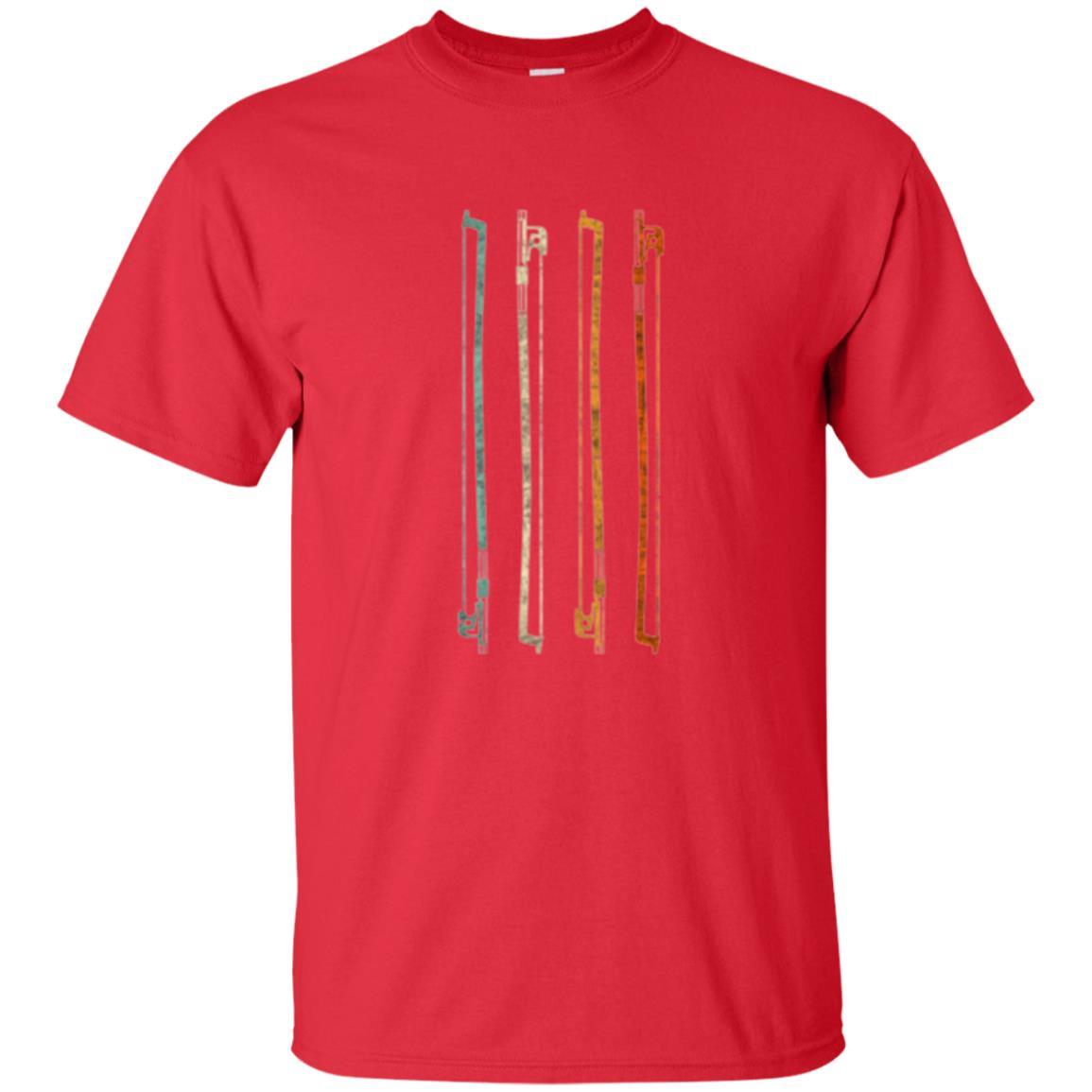 String Player T-shirt Vintage Retro 70s Orchestra Red