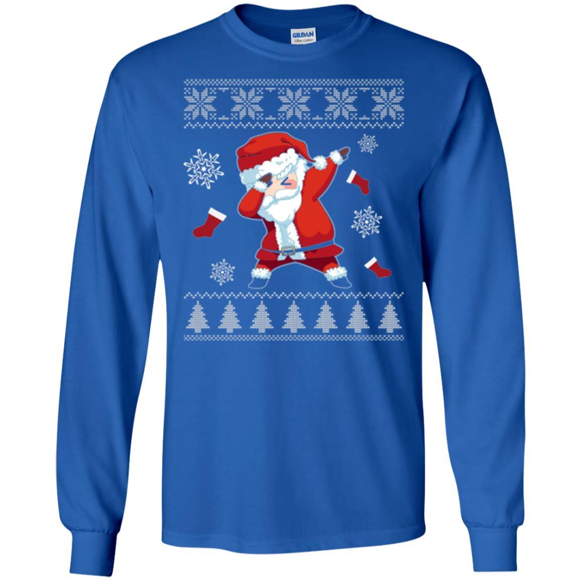 Christmas T-shirt Dabbing Santa Claus Royal