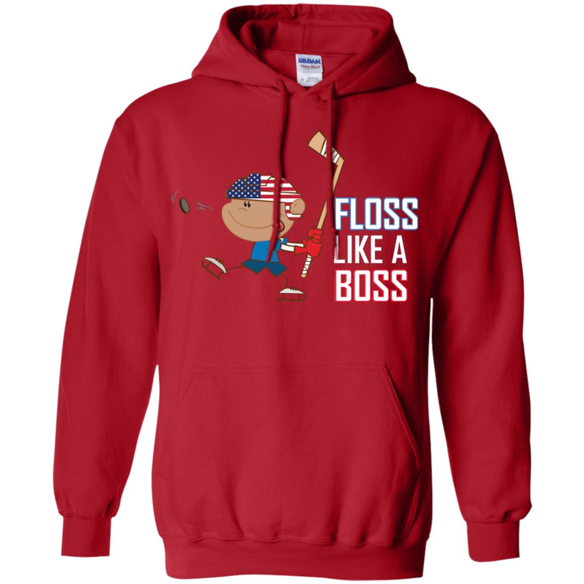 Floss Like A Boss Shirt For Hockey Players Red