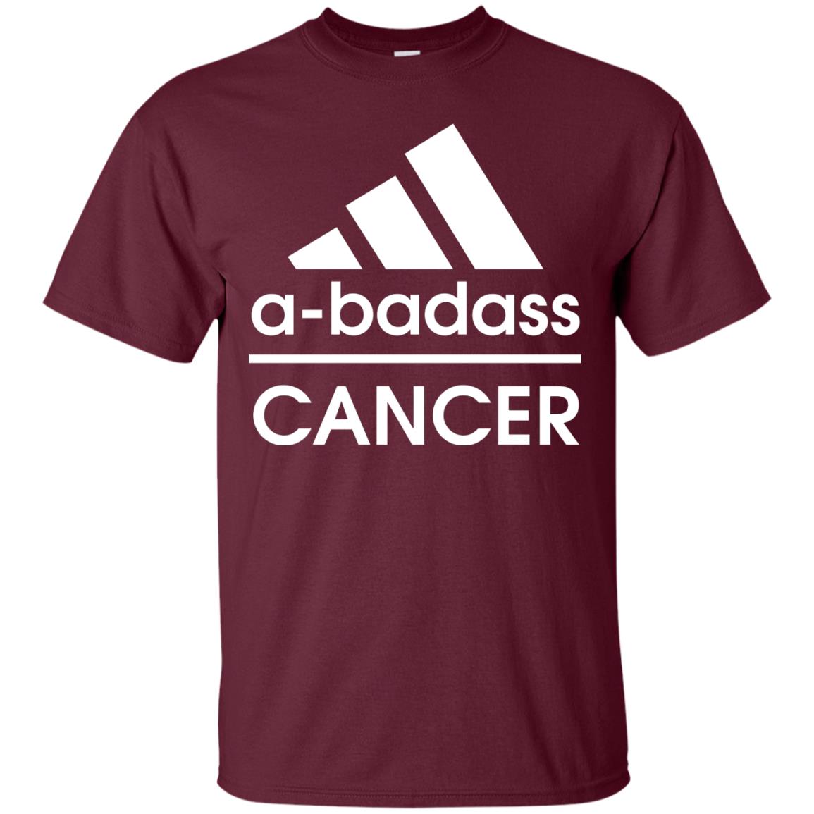 Abadass Cancer Shirt Maroon