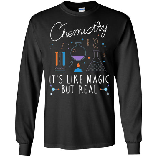 Chemistry T-shirt It_s Like Magic But Real Black