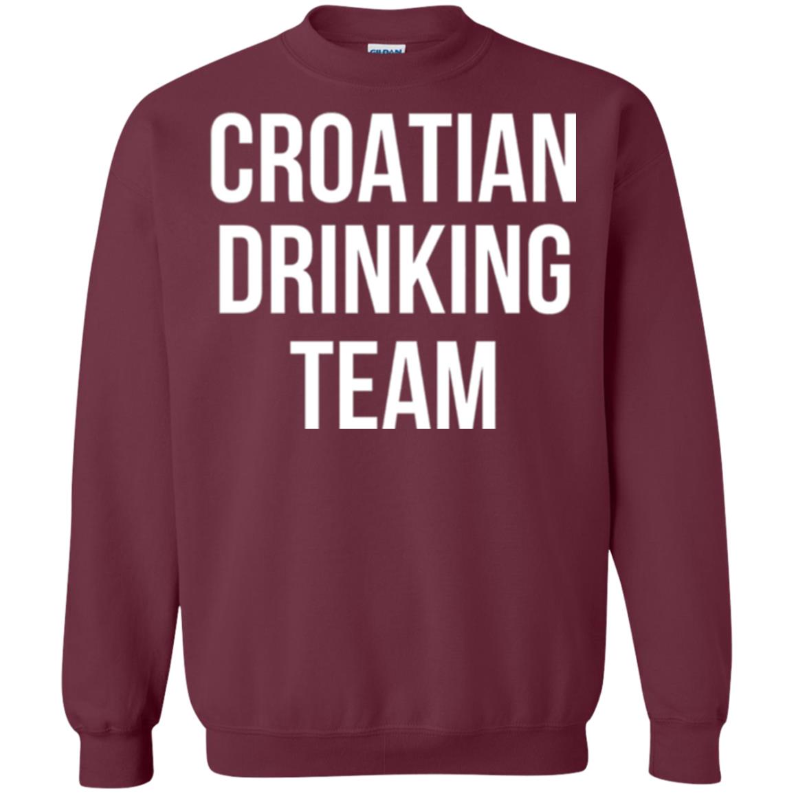 Croatian Drinking Team Drinking T-shirt Maroon