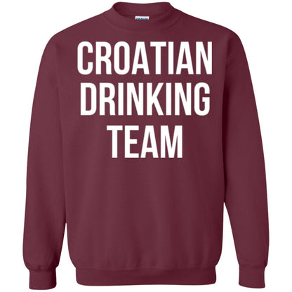 Croatian Drinking Team Drinking T-shirt Maroon