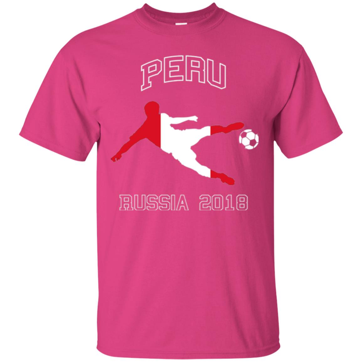 Soccer Lovers T-shirt Peru Russia In 2018 Heliconia