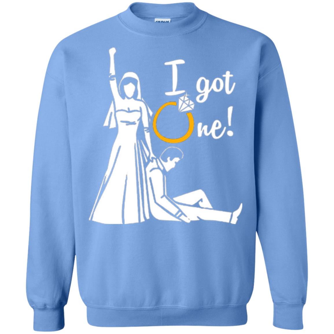Just Married T-shirt I Got One - Funny Gift For Bride Carolina Blue