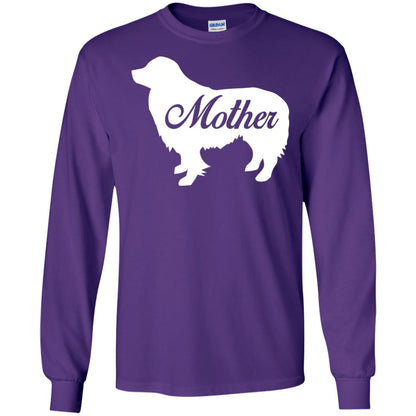 Border Collie Dog Mom T-shirt Purple
