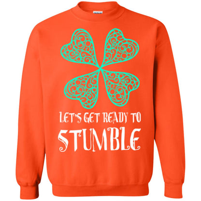 Stain Patrick's Day T-shirt Let's Get Ready To Stumble Orange