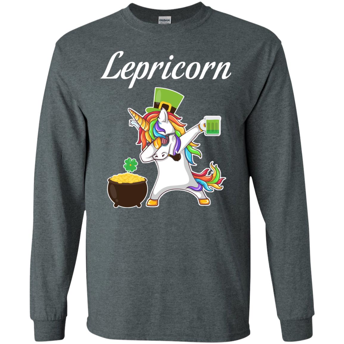 Lepricorn Saint Patrick's Day T-shirt Dark Heather
