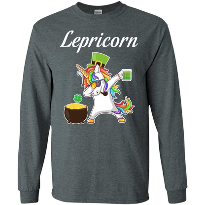 Lepricorn Saint Patrick's Day T-shirt Dark Heather