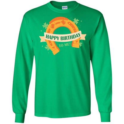 Happy Birthday To Me Shamrocks Saint Patrick's Day T-shirt Irish Green