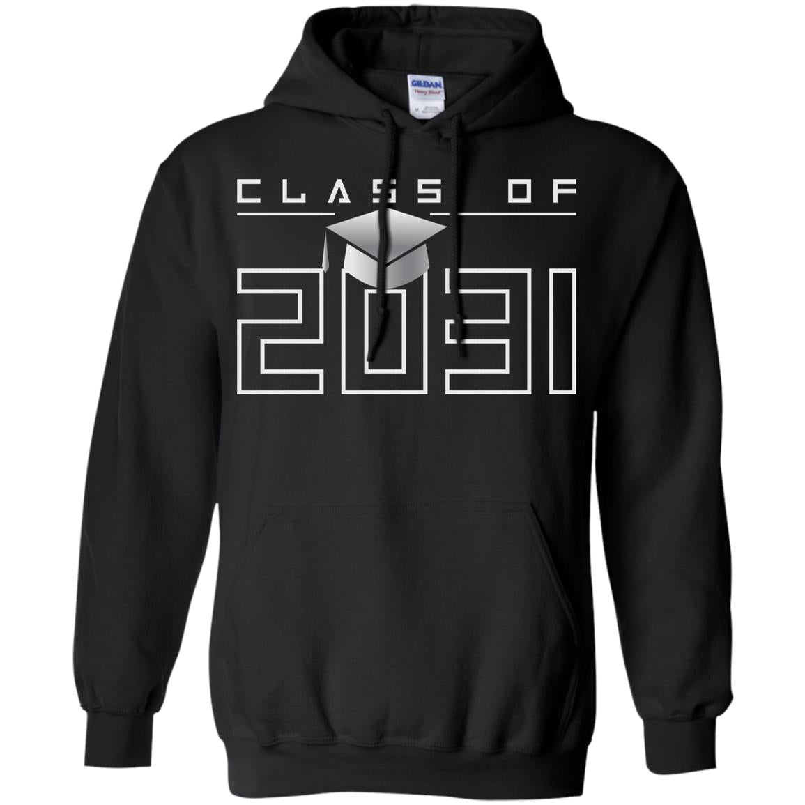 Class Of 2031 Kindergarten First Day Of School Graduate In 2031 Shirt Black