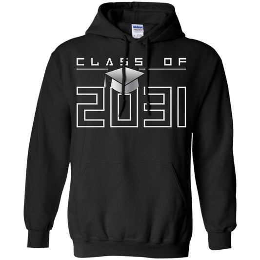 Class Of 2031 Kindergarten First Day Of School Graduate In 2031 Shirt Black