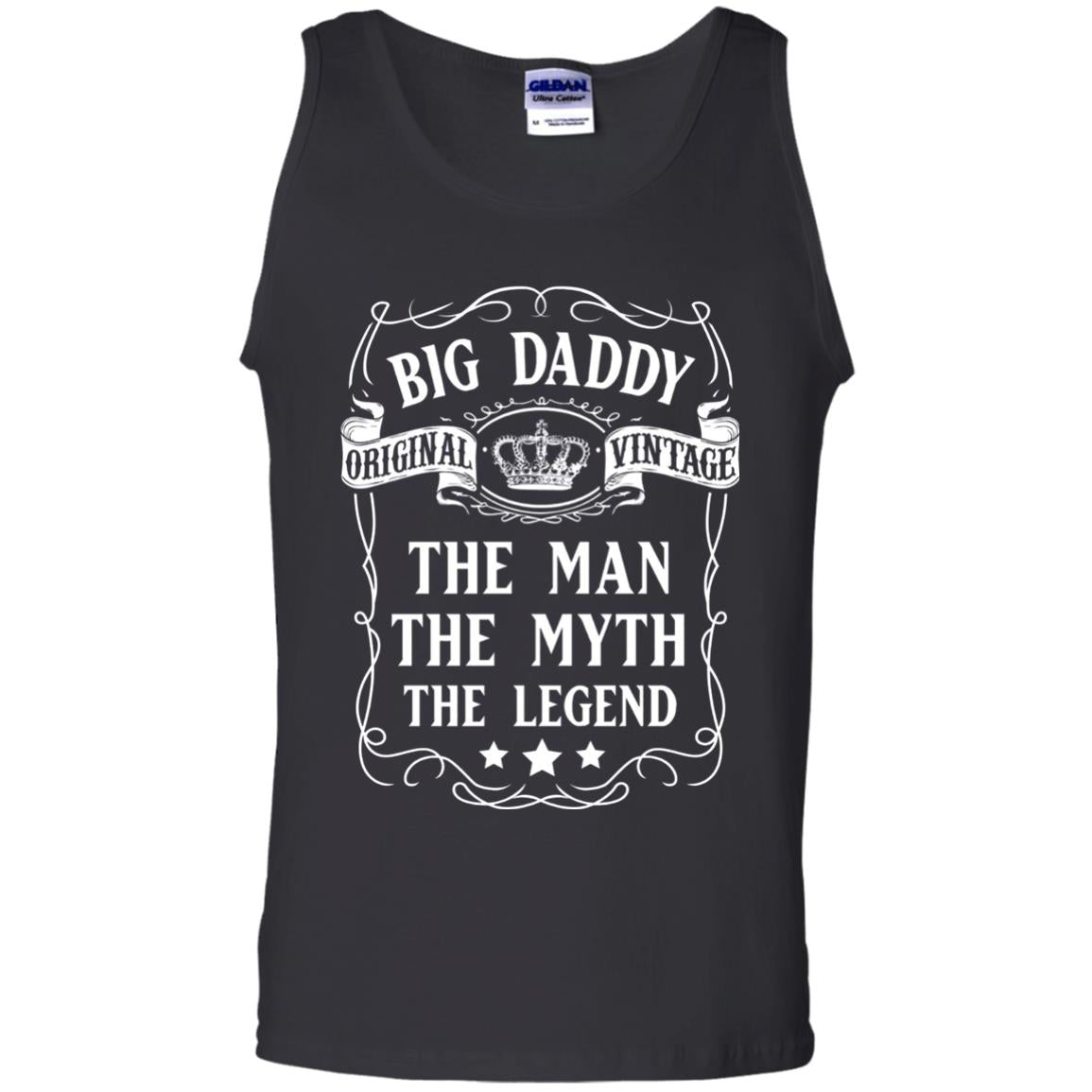 Big Daddy Original Vintage The Man Myth Legend Grandfather T-shirt Black