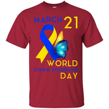 March 21 World Down Syndrome Day T-shirt For Down Syndrome Awareness Cardinal