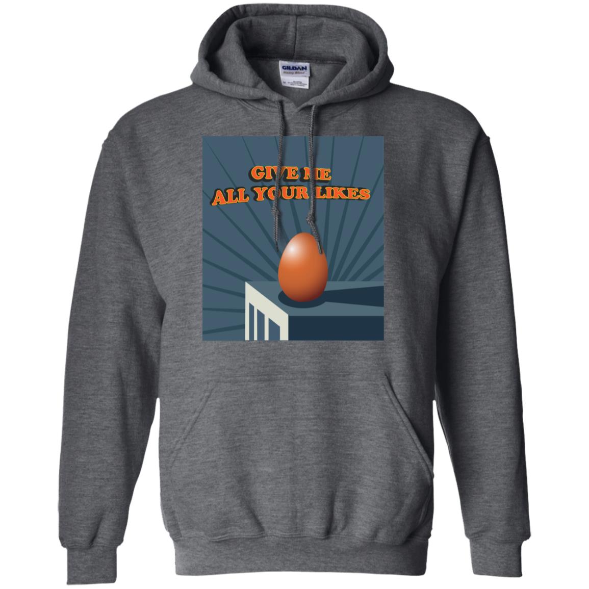 Give Me All Your Likes Egg Shirt Dark Heather
