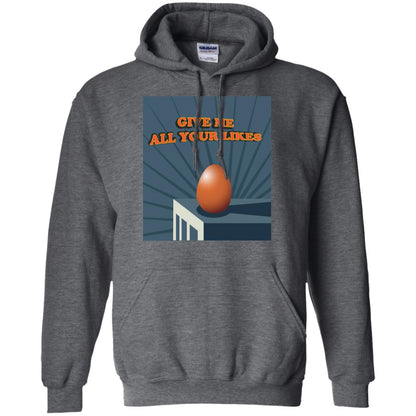 Give Me All Your Likes Egg Shirt Dark Heather