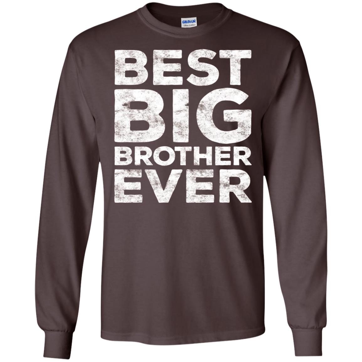 Best Big Brother Ever Family T-shirt Dark Chocolate