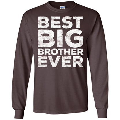 Best Big Brother Ever Family T-shirt Dark Chocolate
