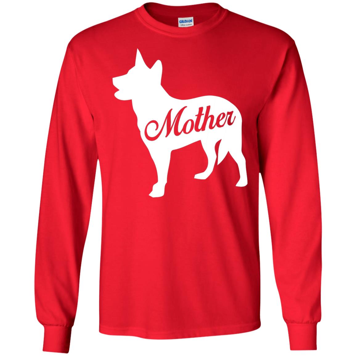American Cattle Dog Mom T-shirt Red