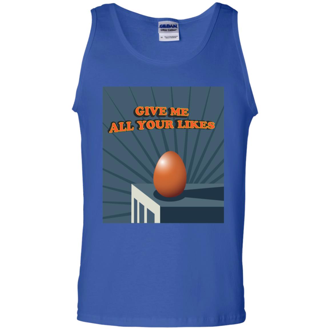 Give Me All Your Likes Egg Shirt Royal