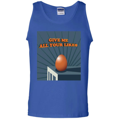 Give Me All Your Likes Egg Shirt Royal