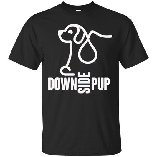Dog Lover T-shirt Down Side Pup T-shirt Black