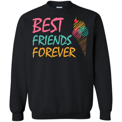 Best Friends Forever Ice Cream Lover T-shirt Black