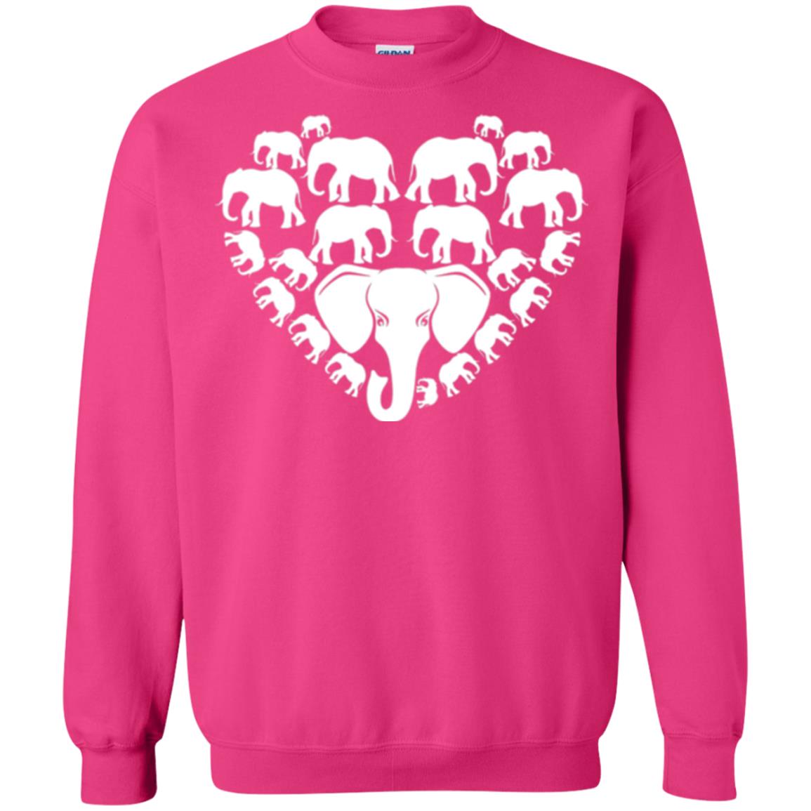 Elephant Lovers T-shirt Special Elephant Heart Heliconia