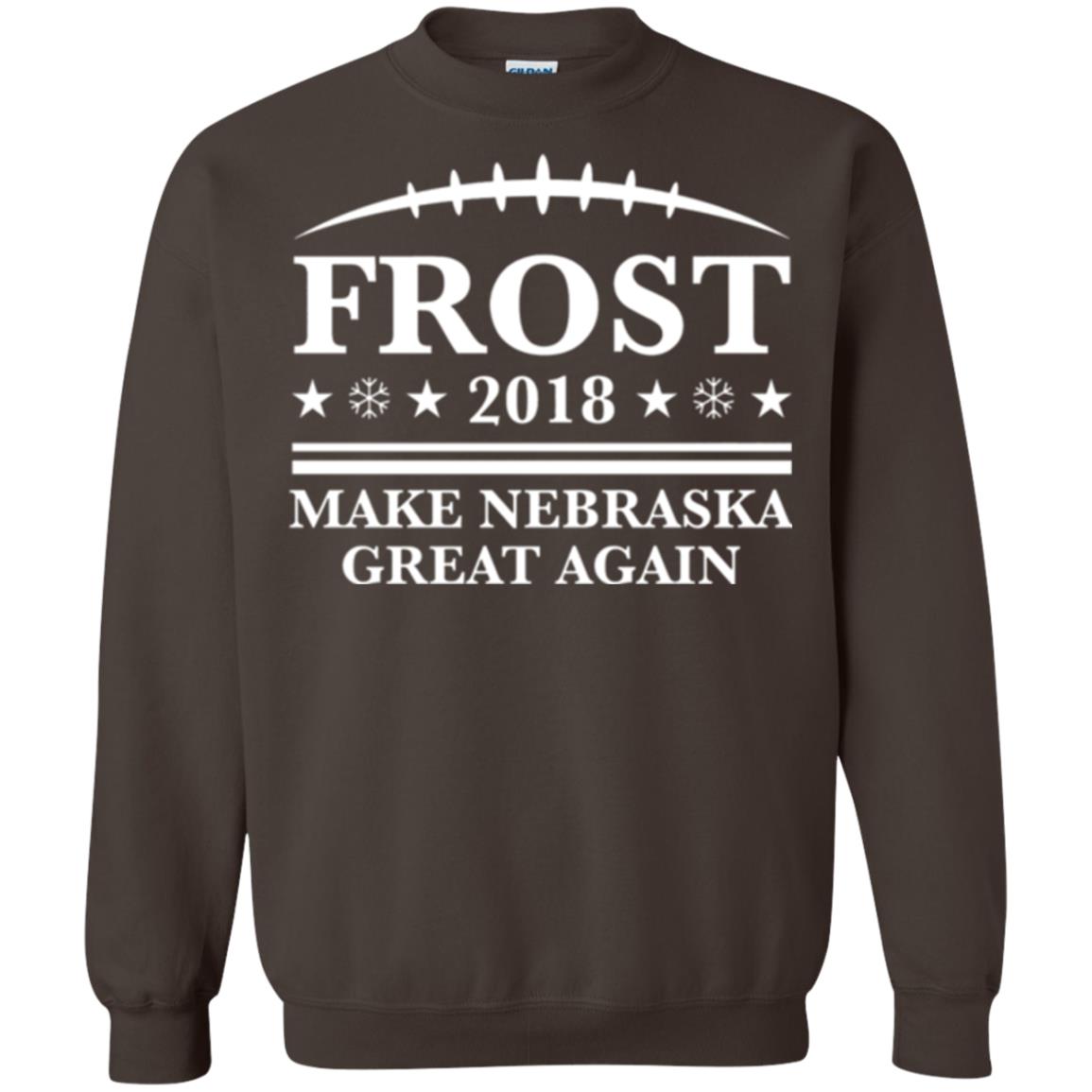 Frost 2018 T-shirt Make Nebraska Great Again Dark Chocolate