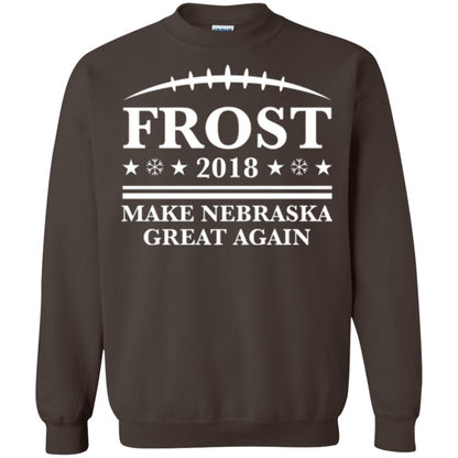 Frost 2018 T-shirt Make Nebraska Great Again Dark Chocolate