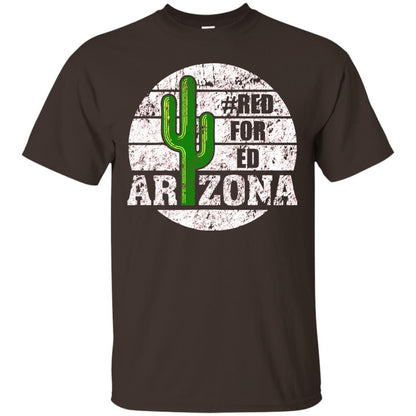 Vintage Red For Ed Arizona Cactus Lover Shirt Dark Chocolate