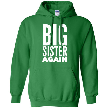 Big Sister Again Sibling Family T-shirt Irish Green