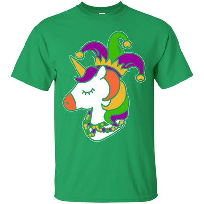 Unicorn Funny Mardi Gras T-shirt Irish Green