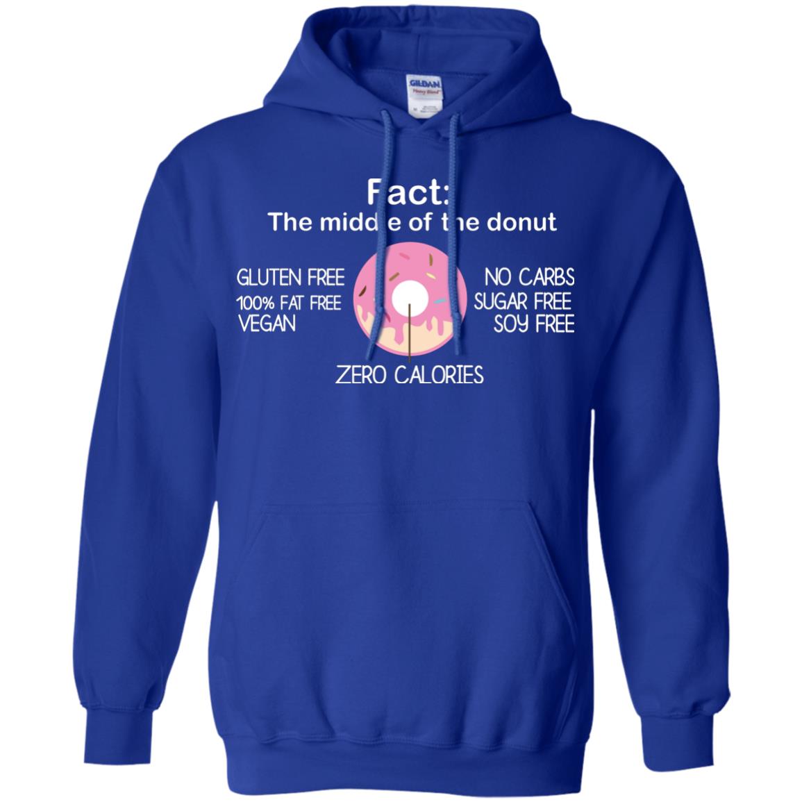 Fact The Middle Of The Donut Zero Calories Shirt Royal