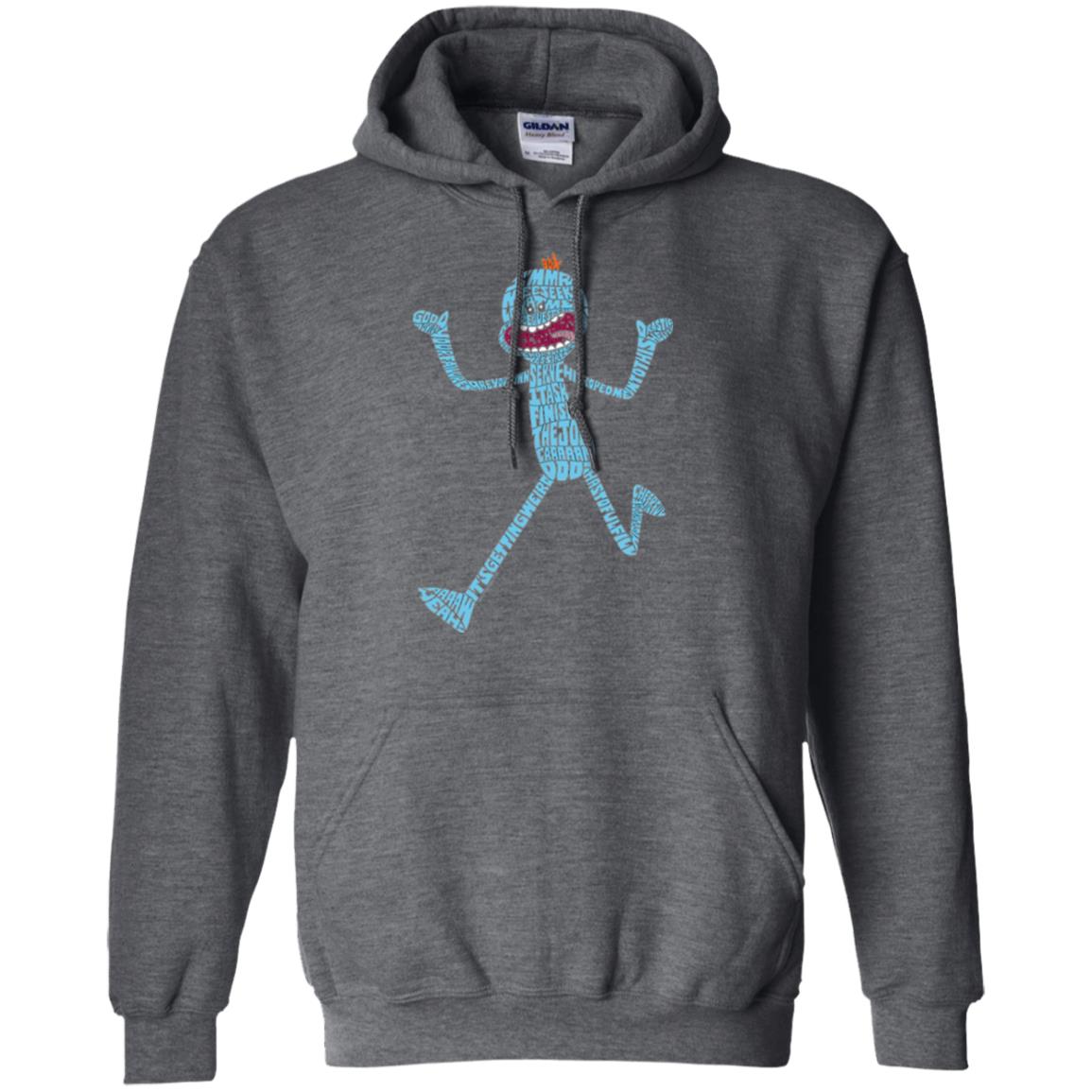 Cartoon T-shirt It_s Mr. Meeseeks Typography Dark Heather