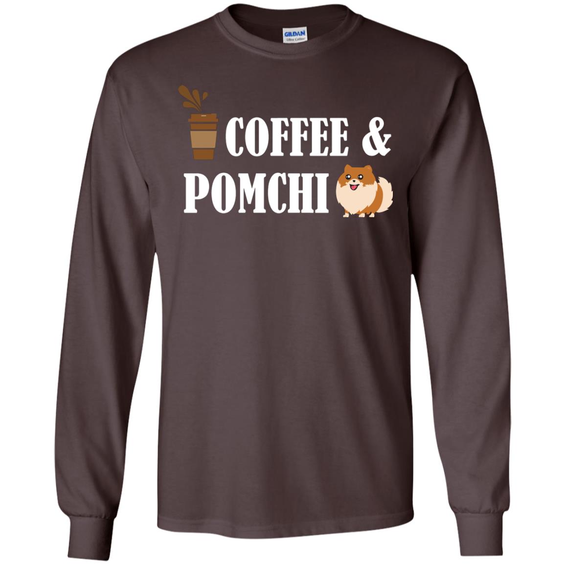 Coffee And Pomchi Lover Shirt Dark Chocolate