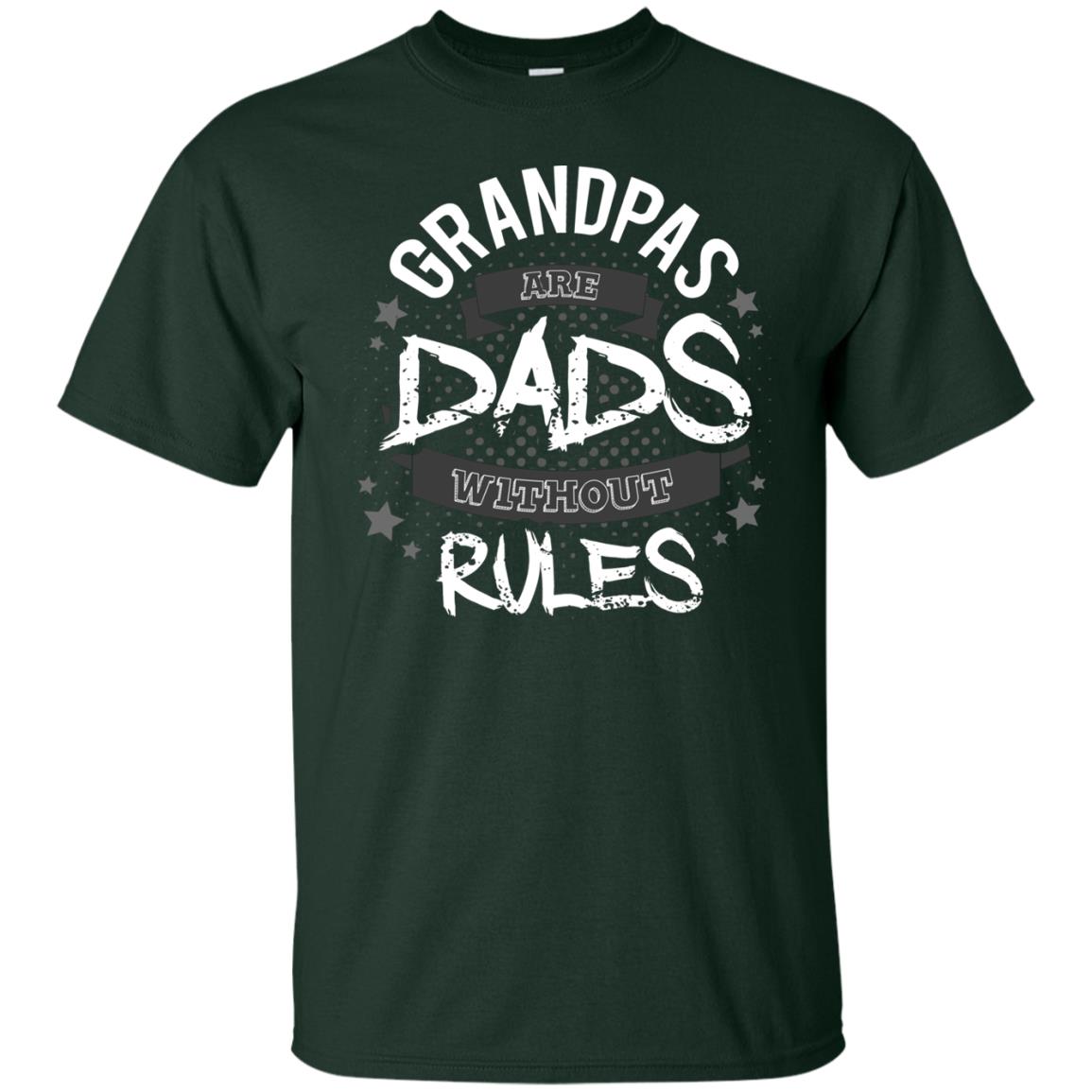 Grandpas Are Dads Without Rules Papa Shirt Forest