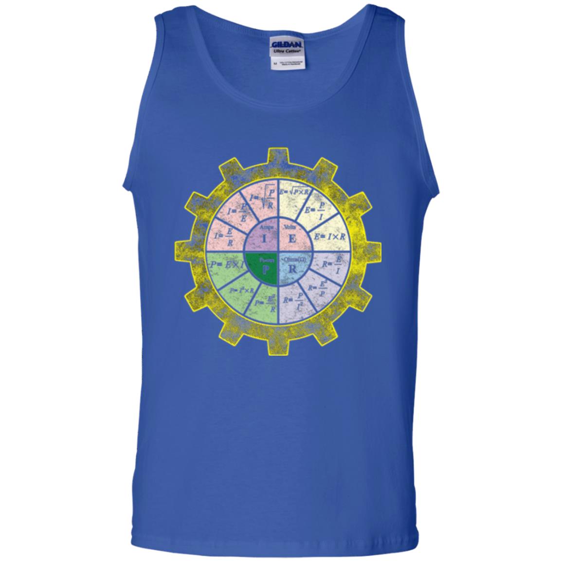Ohms Law Shirt-ohms Law Diagram Electrical Engineer T-shirt Royal