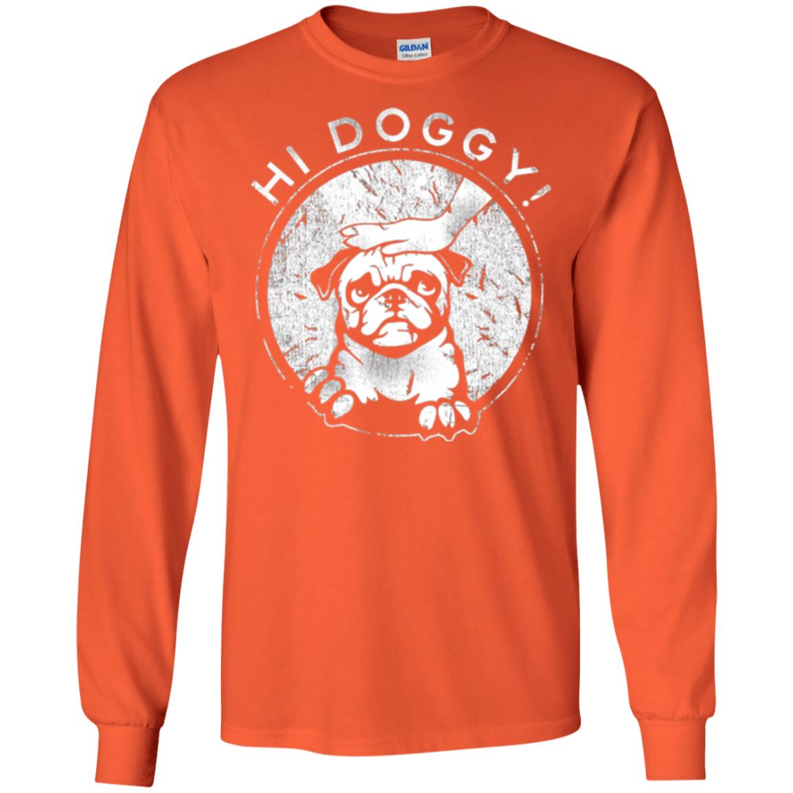 Dog Lovers T-shirt Hi Doggy Orange