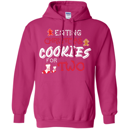 Christmas T-shirt Eating Christmas Cookies For Two Heliconia