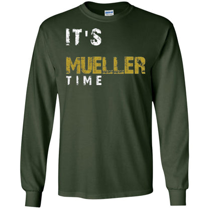 Anti Trump Resist T-shirt It_s Mueller Time Forest Green