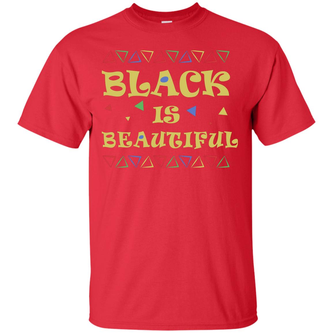 African American T-shirt Black Is Beautiful Red