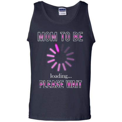 Mommy T-shirt Mom To Be Loading Please Wait Navy
