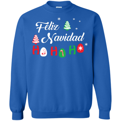 Chirstmas T-Shirt Feliz Navidad Ho Ho Ho Royal