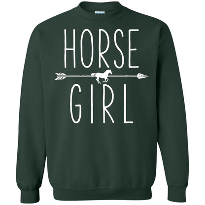 Horse Girl T-shirt I Love My Horses Racing Riding Forest Green