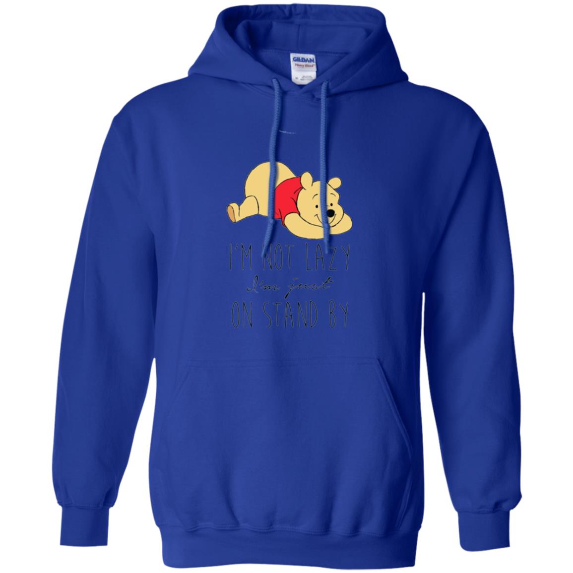 Bear Lover T -shirt I_m Not Lazy I_m Just On Stand By Royal