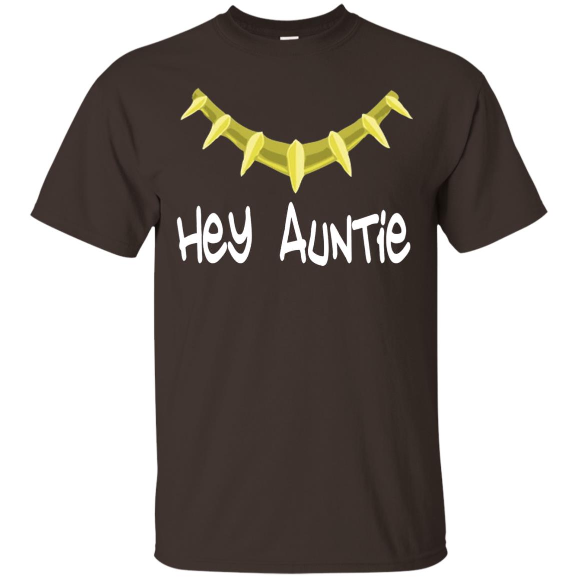 Hey Auntie Funny Aunt T-shirt Dark Chocolate