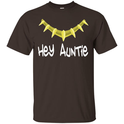 Hey Auntie Funny Aunt T-shirt Dark Chocolate