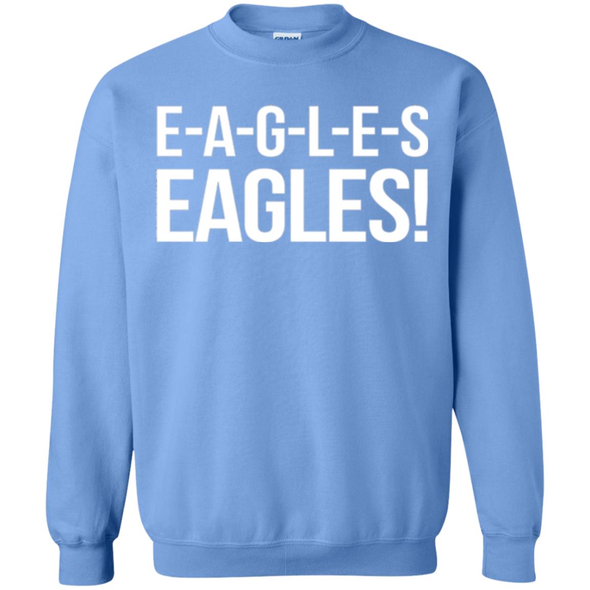E-a-g-l-e-s Eagles Chant T-shirt Carolina Blue